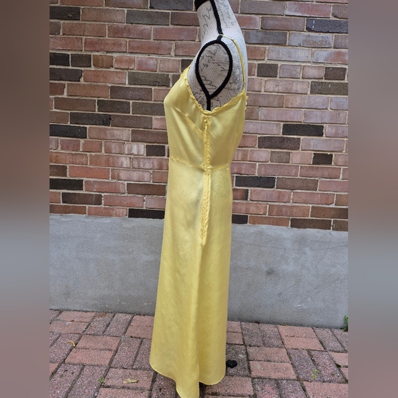 WILFRED | Millie Yellow Satin Slip Dress - Picture 3 of 6